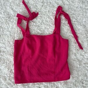 Pink Old Navy Tie Up Tank